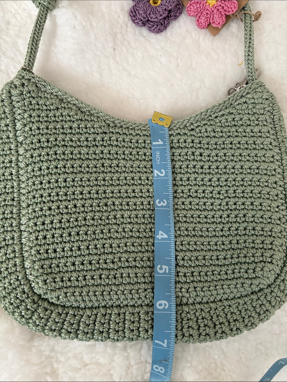 The Sak Sage Green Crochet Crossbody with Floral Appliques - Picture 10 of 10